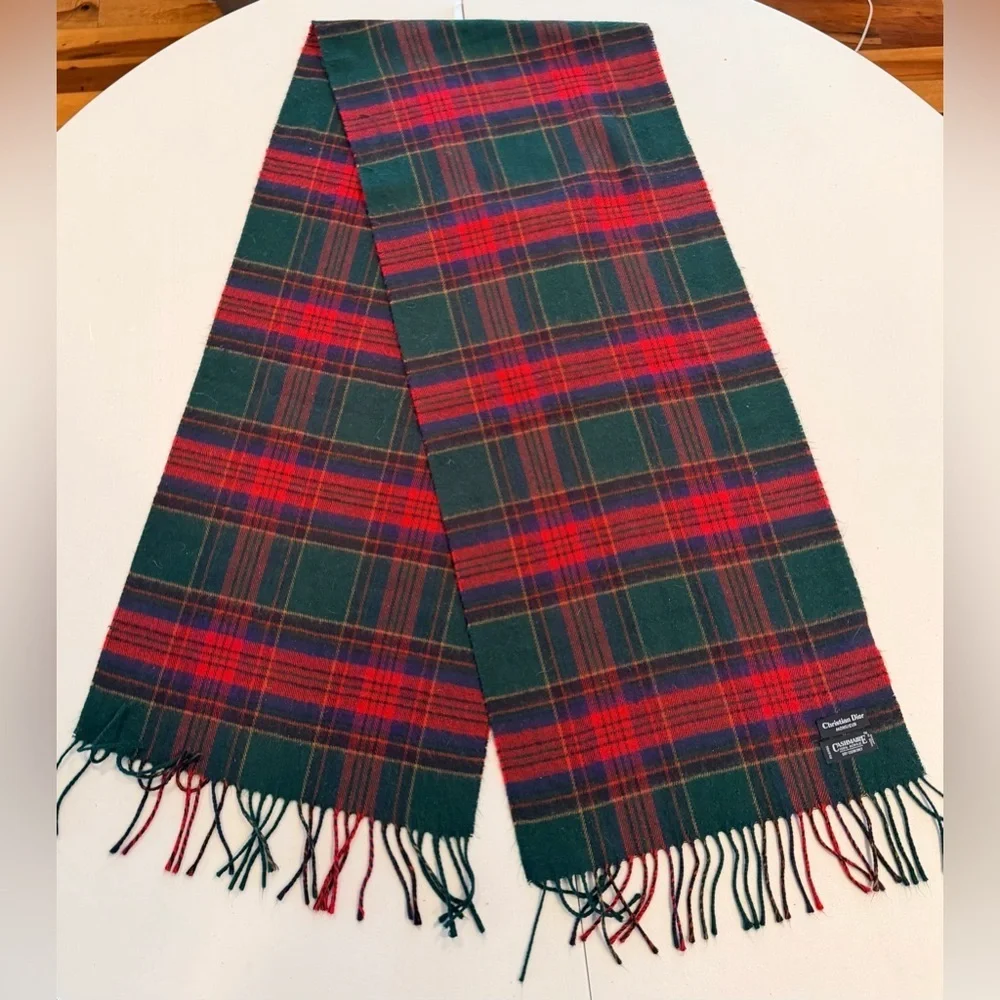 Christian Dior | Monsieur Tartan Plaid Cashmaire Scarf